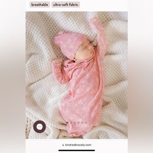 Never worn- Kindred Bravely 0-3M nightgown